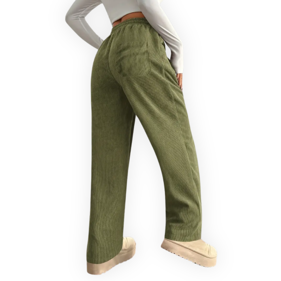 AT | Women’s Relaxed Fit Corduroy Wide Leg Pants