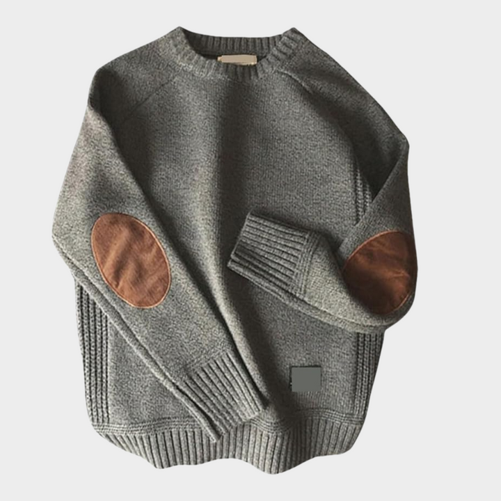 Brandon Elbow Patch Sweater Artisio