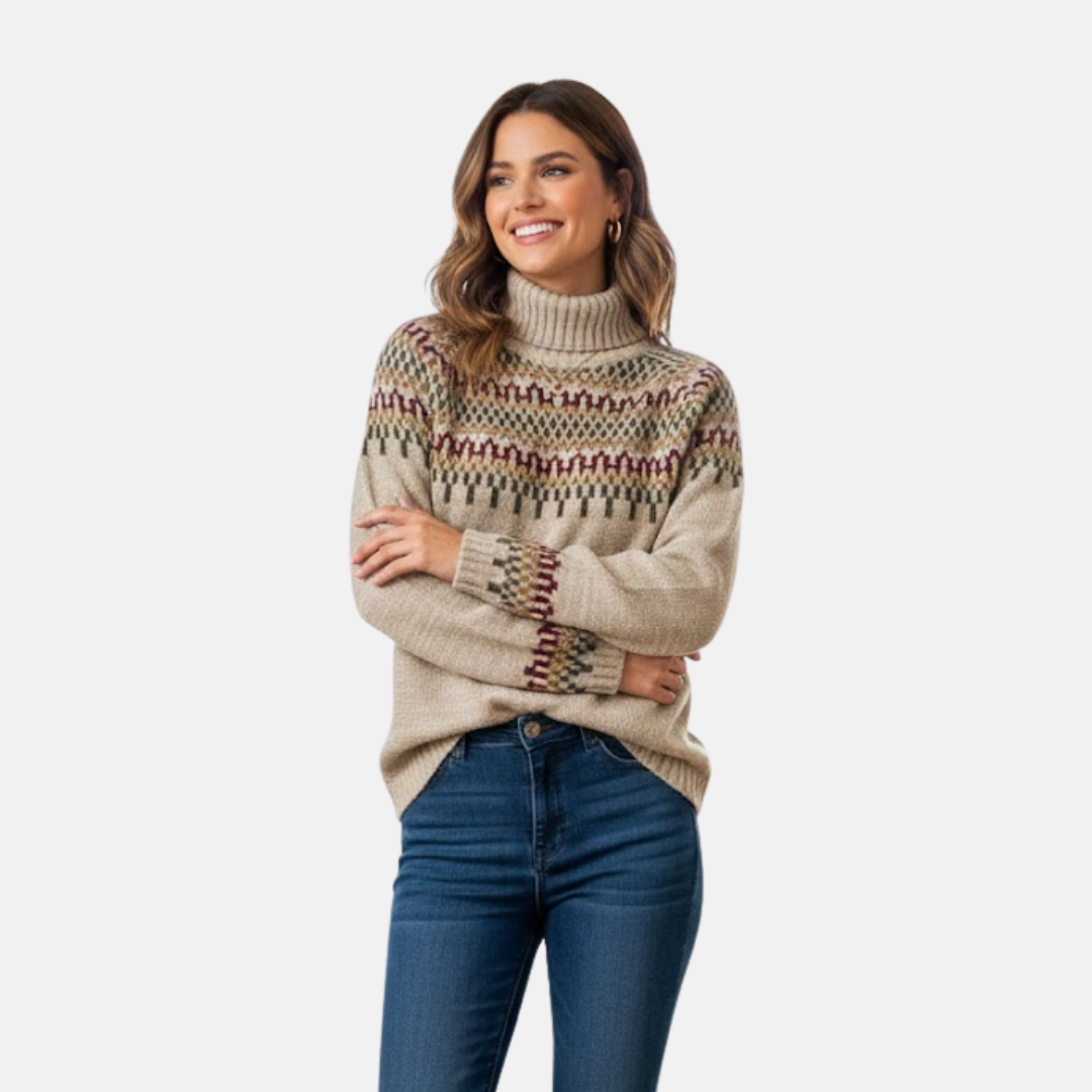 Vida Nordic Turtleneck Sweater Artisio