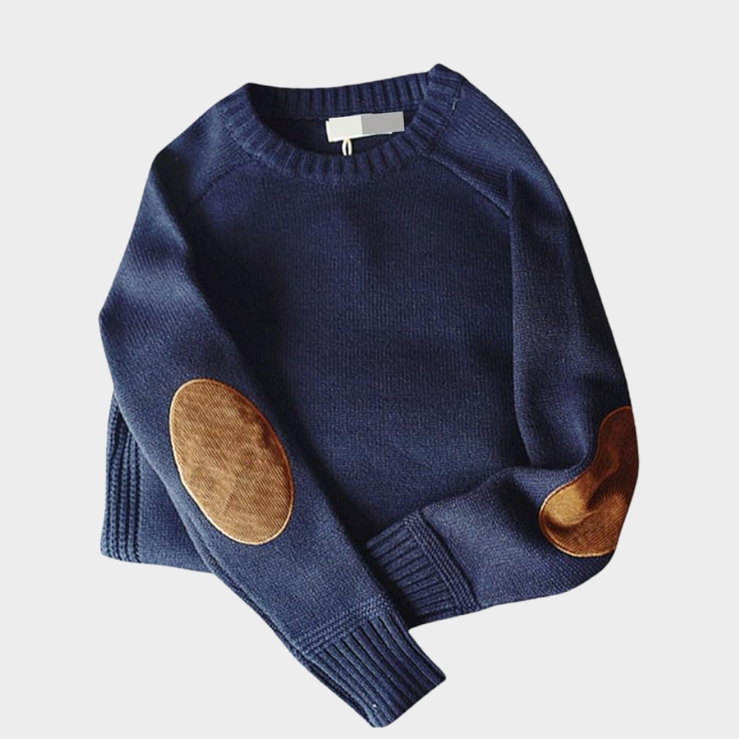 Brandon Elbow Patch Sweater Artisio