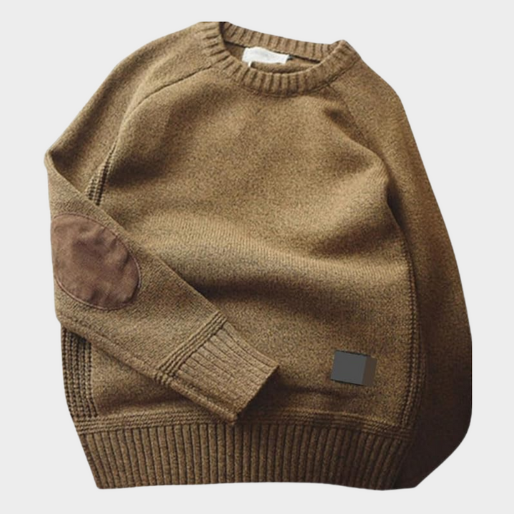 Brandon Elbow Patch Sweater Artisio