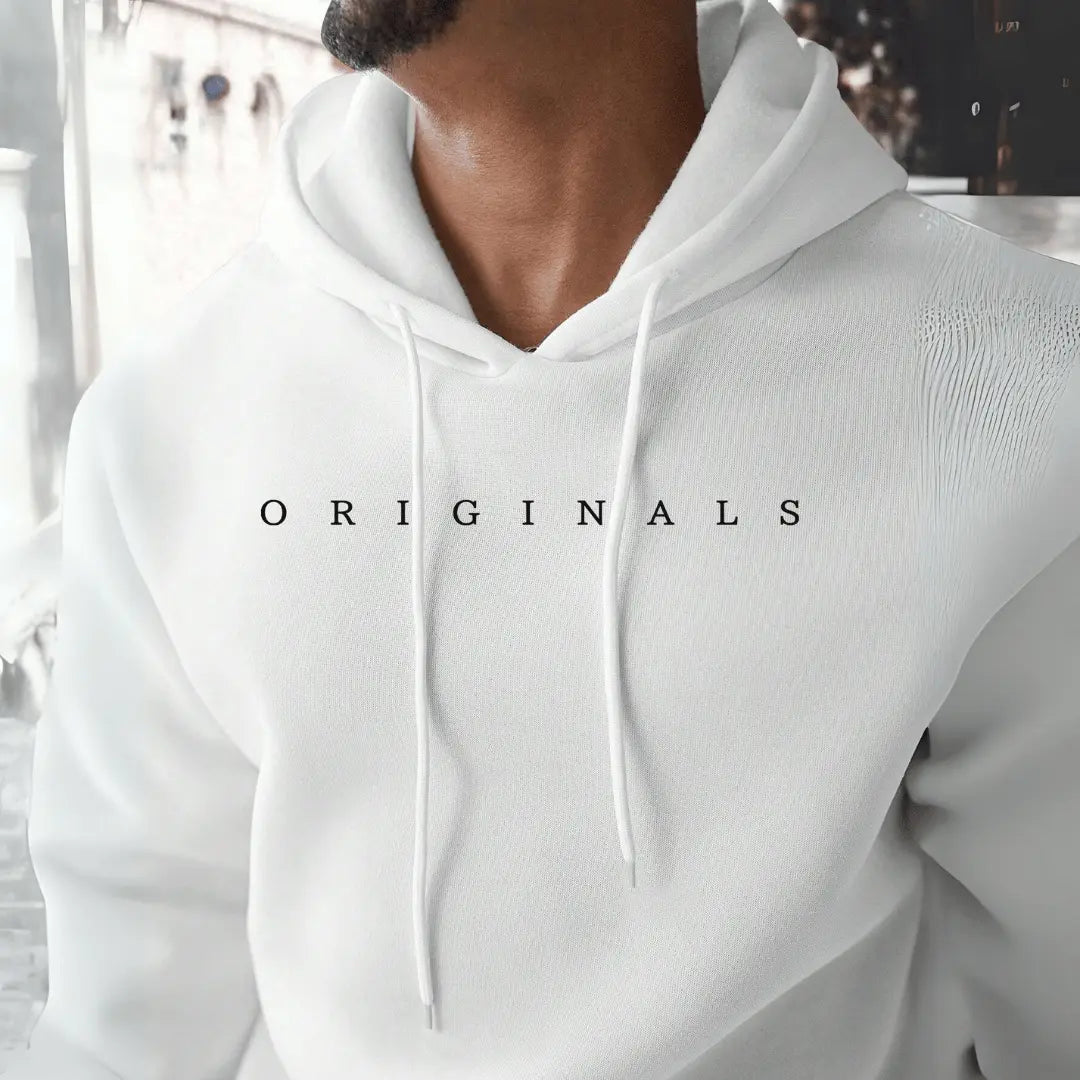 Men’s ORIGINALS White Pullover Hoodie Artisio