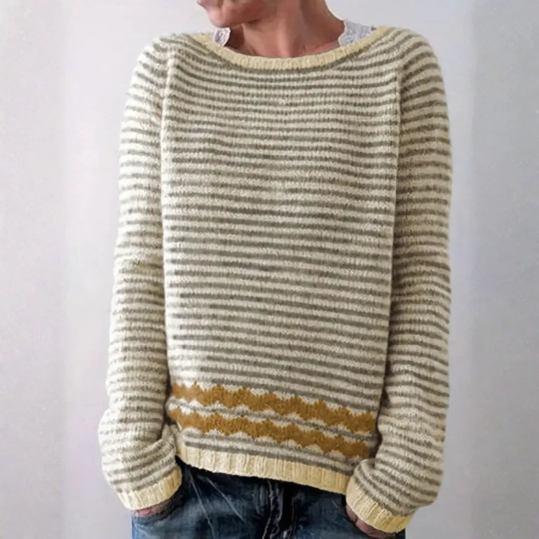 Lulu Striped Knit Sweater Artisio