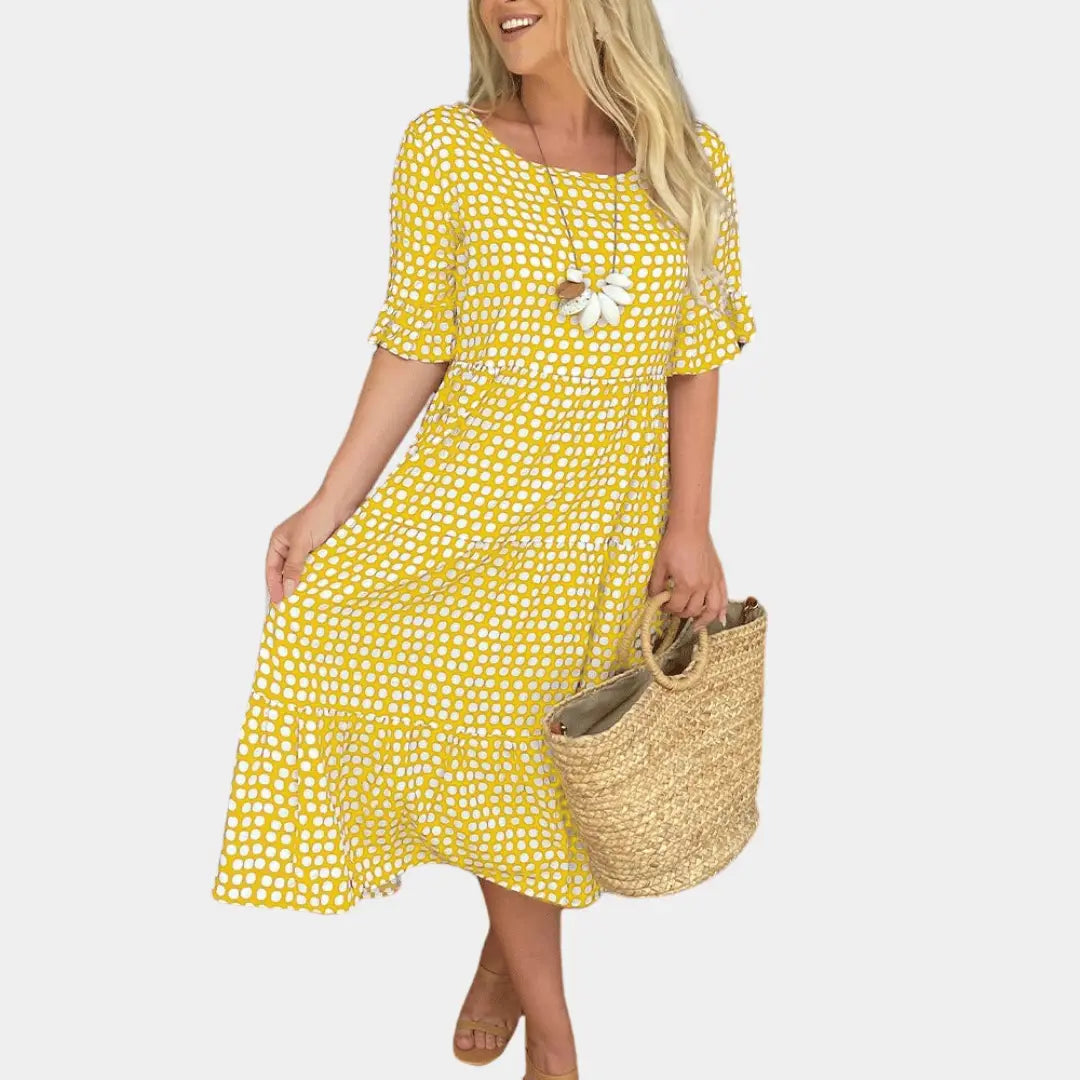 Daisy Summer Midi Dress Artisio