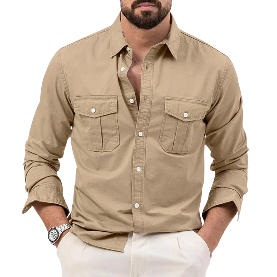 AT | Men Classic Utility Long Sleeves Shirt