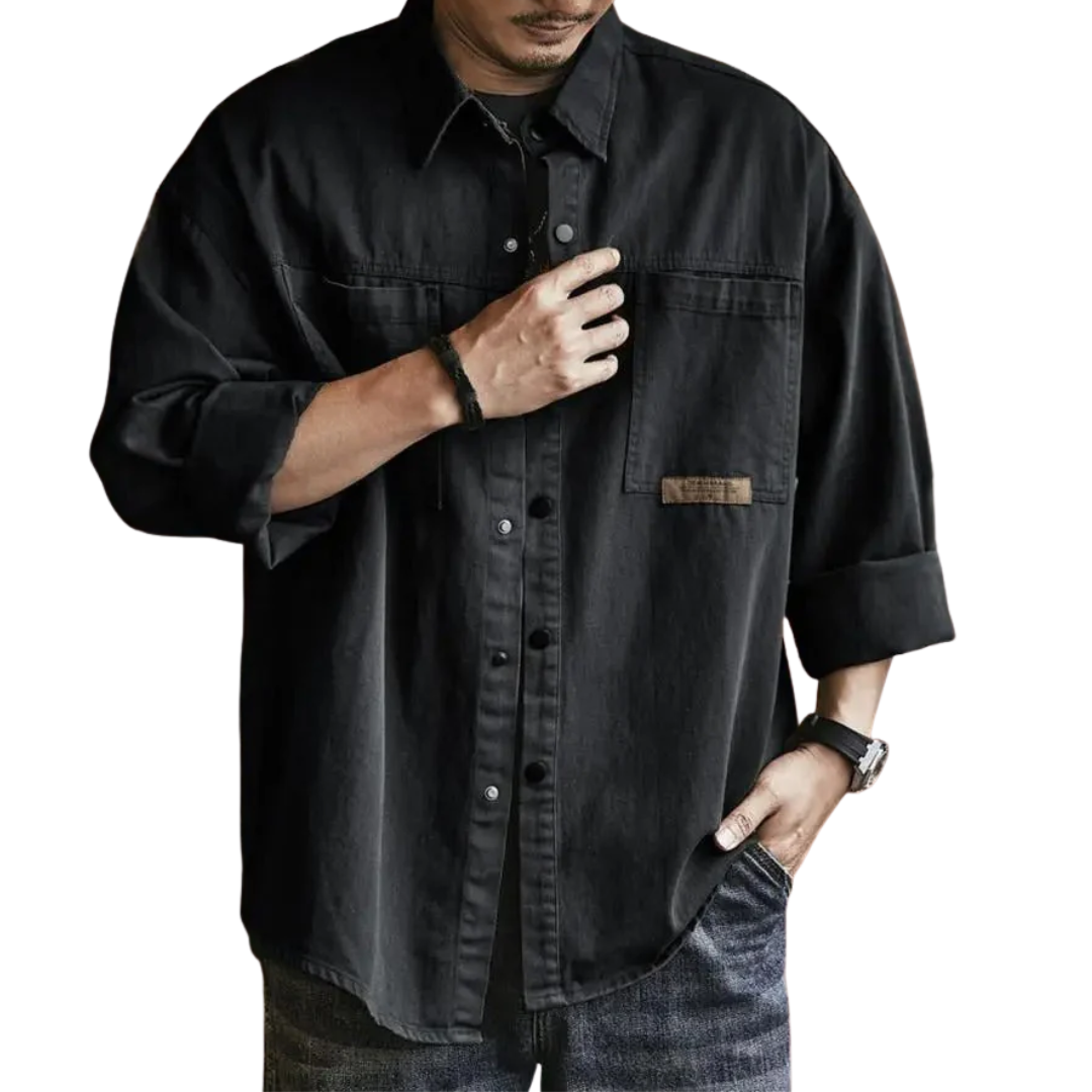 AT | Men Dual-Pocket Utility Shirt