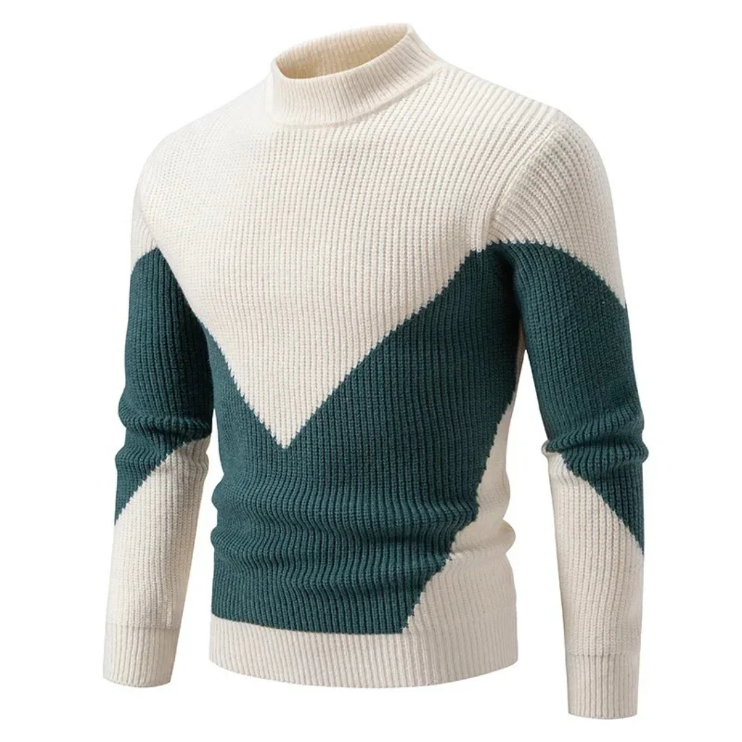 AT | Men’s Abstract Panel Sweater