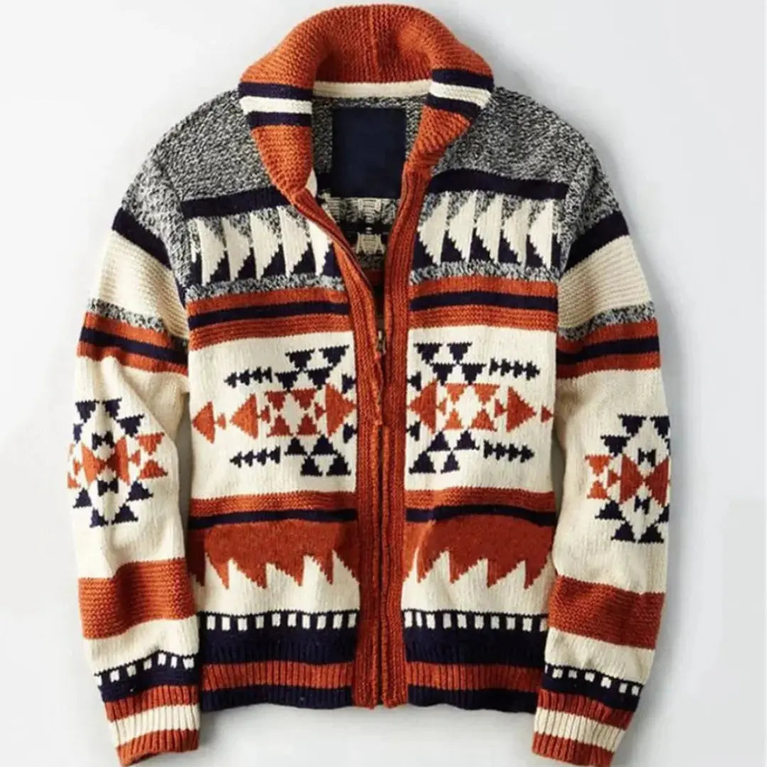 Alaric Jacquard Cardigan Artisio