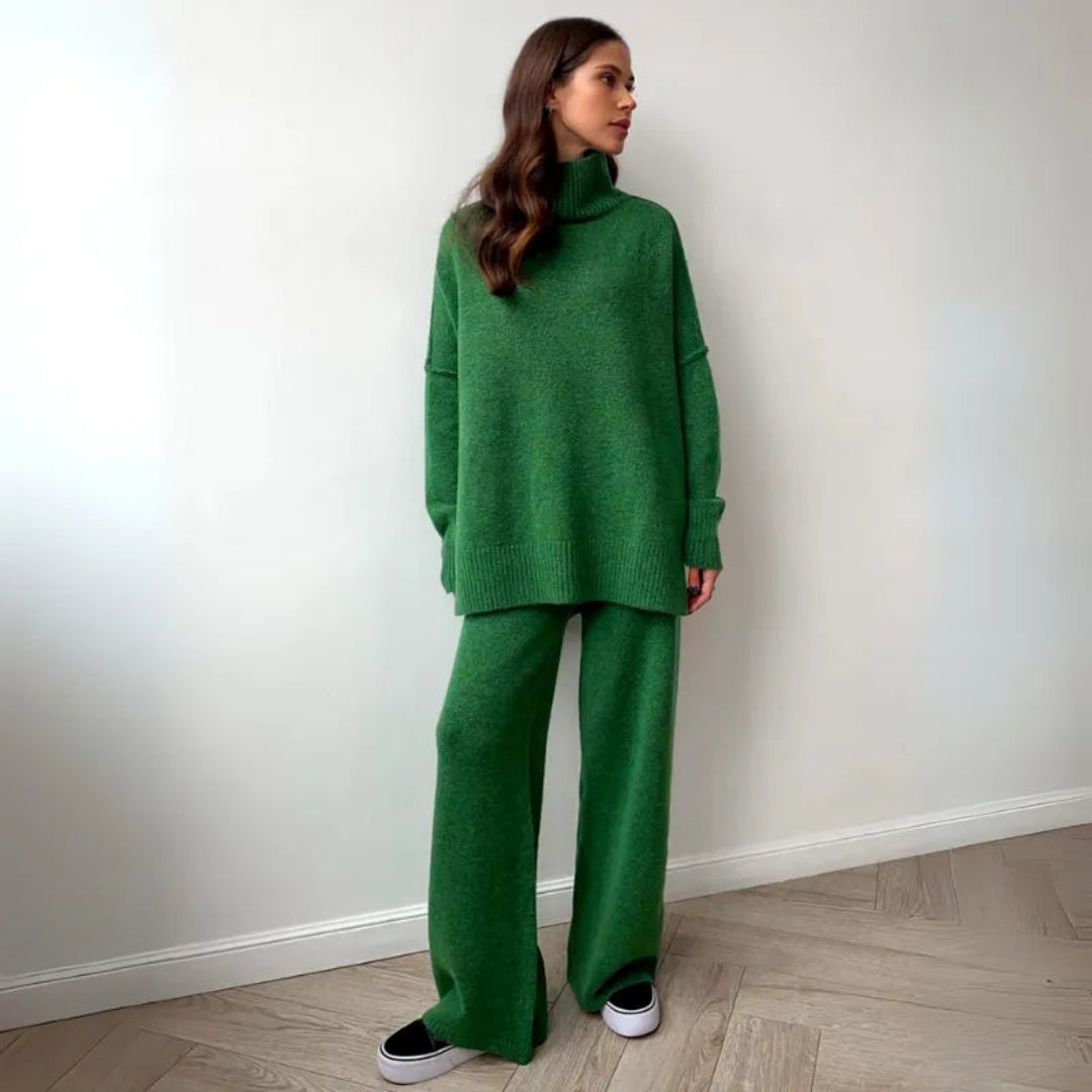 Alda Turtleneck Knit Lounge Set Rondale