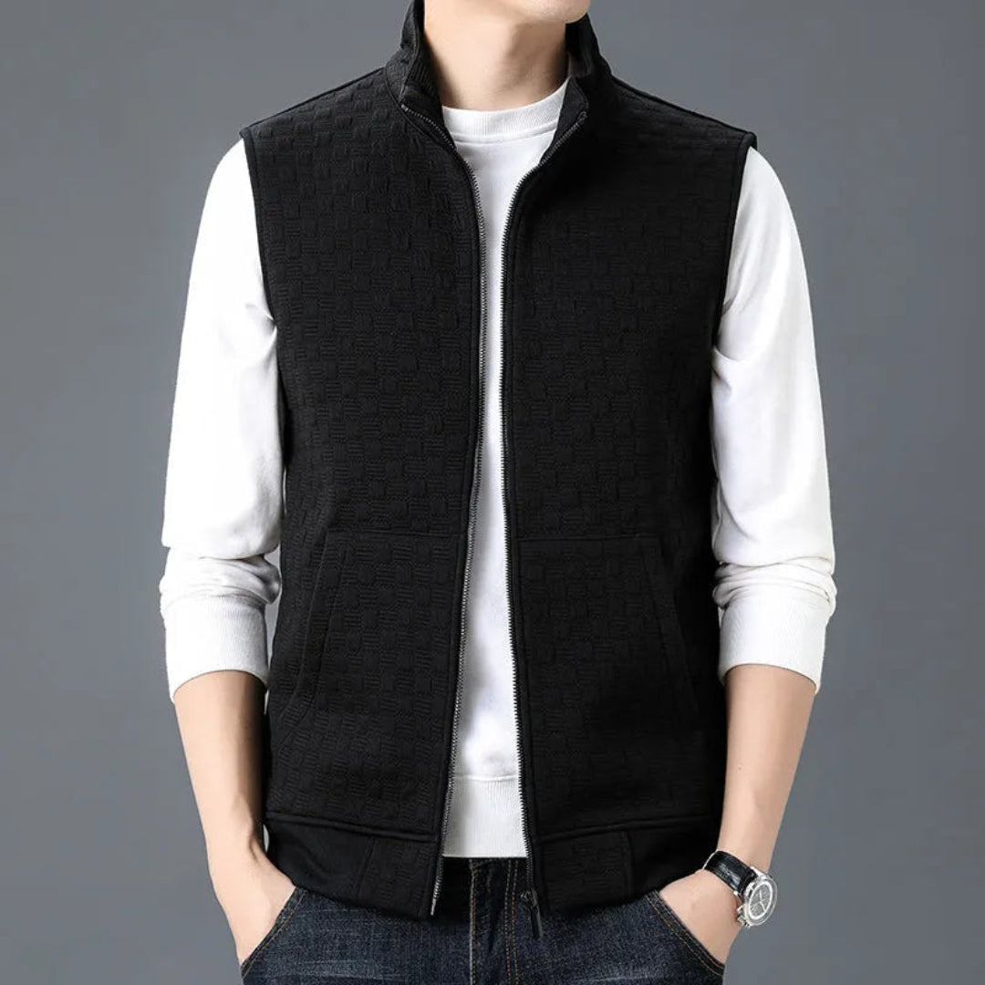 Aldrin Cotton Fleece Knit Vest Artisio