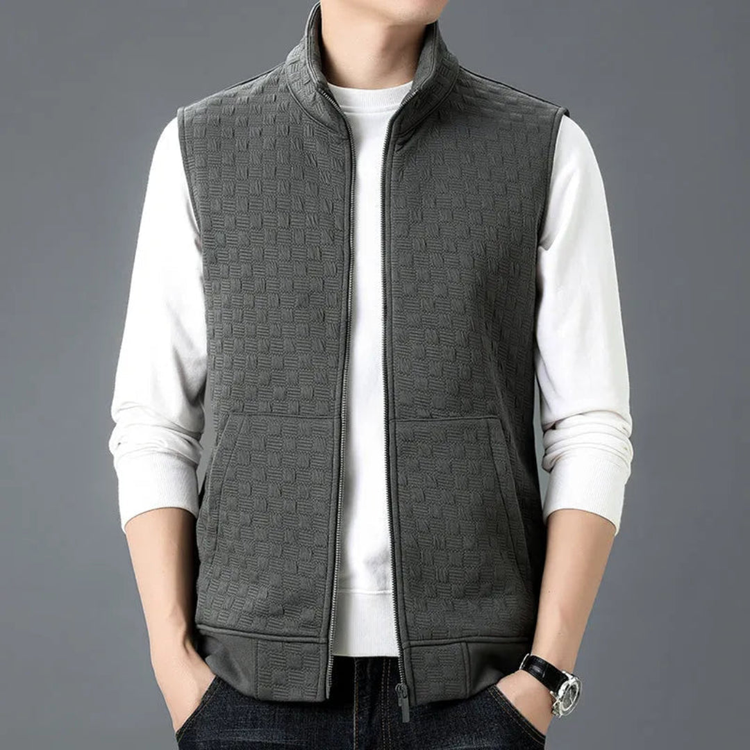 Aldrin Cotton Fleece Knit Vest Artisio