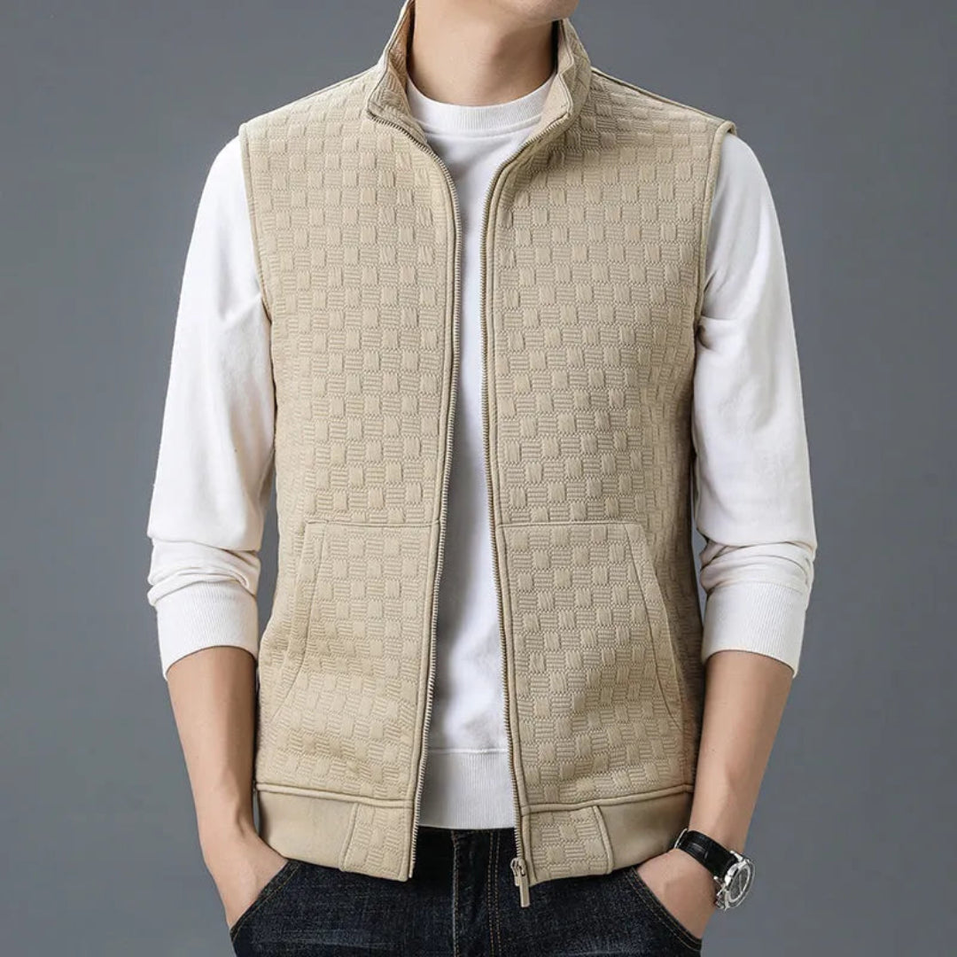 Aldrin Cotton Fleece Knit Vest Artisio