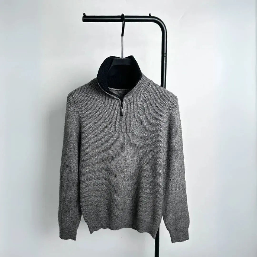 Alpine Quarter-Zip Knit Sweater Artisio