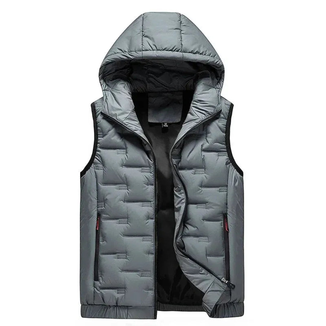 Amber Ultra-Light Hooded Down Vest Artisio
