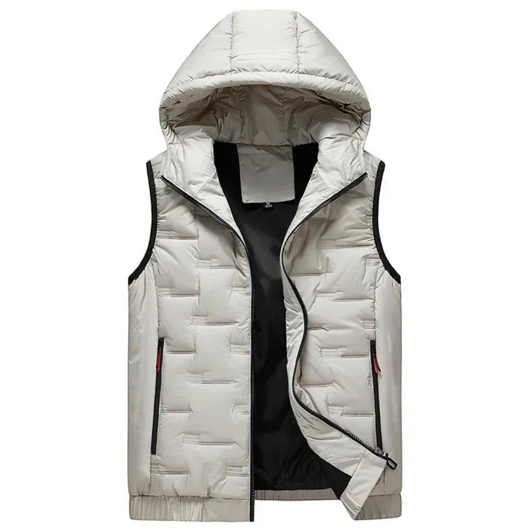 Amber Ultra-Light Hooded Down Vest Artisio