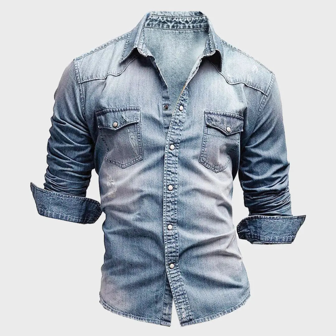 Anthony Classic Western Denim Shirt Artisio