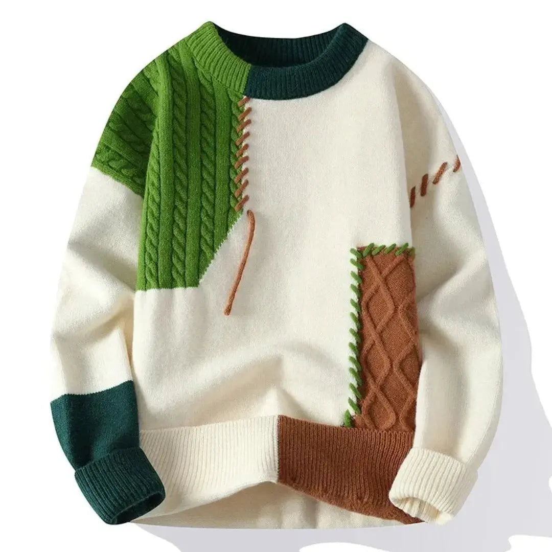 Apollo Patchwork Vanguard Sweater Artisio