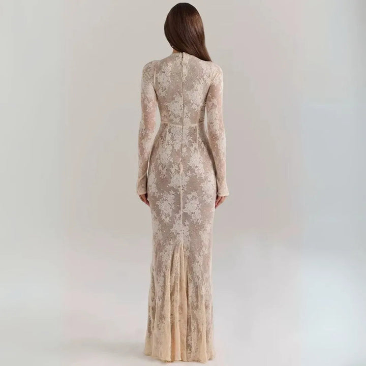 Arabella Lace Long Sleeve Bodycon Gown Artisio
