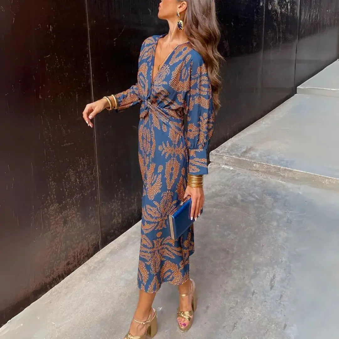 Artemis Twist Front Maxi Dress Artisio