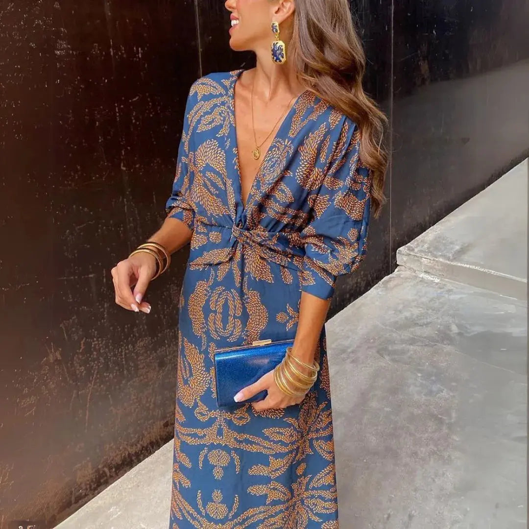 Artemis Twist Front Maxi Dress Artisio