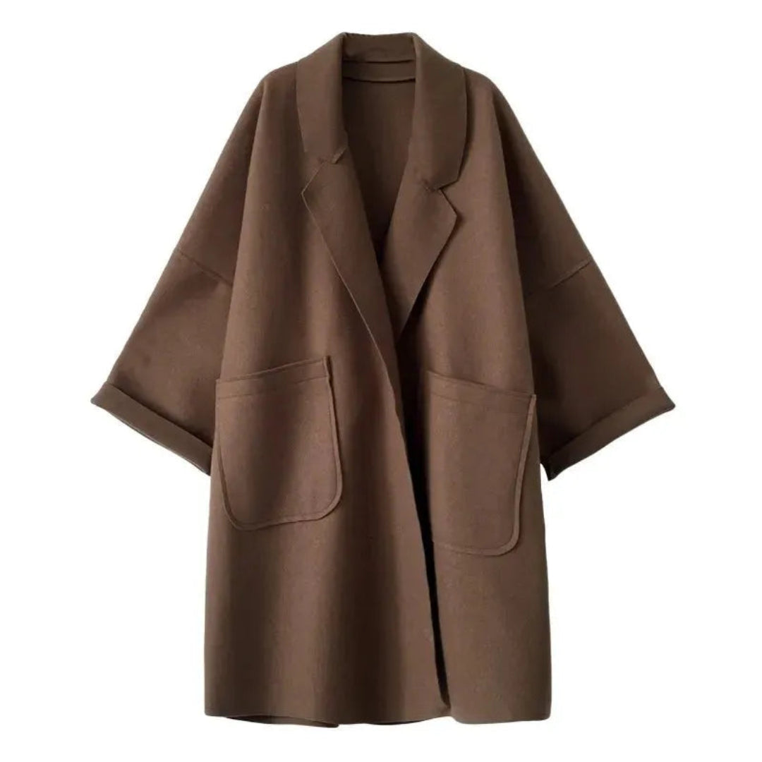 Astrid Oversized Wool Trench Coat Artisio