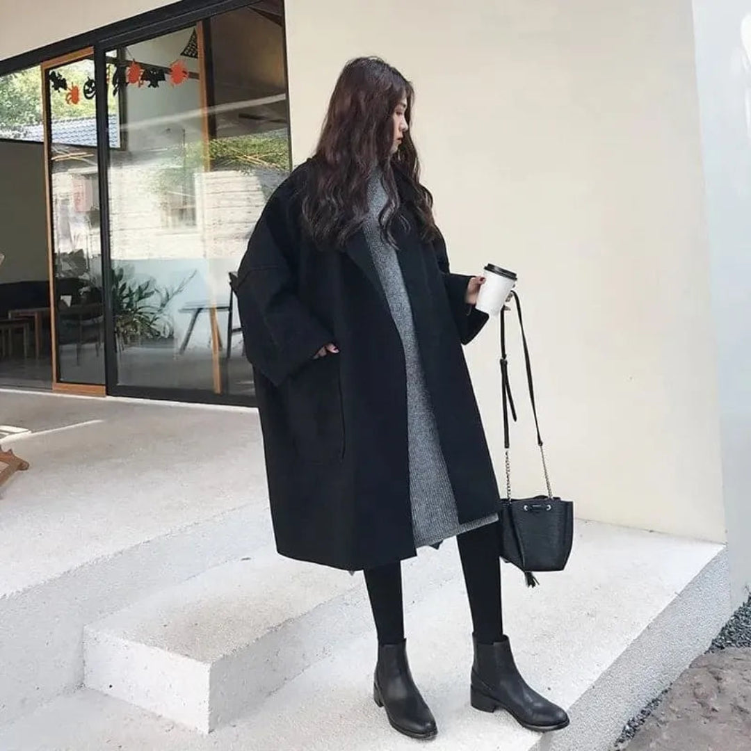 Astrid Oversized Wool Trench Coat Artisio