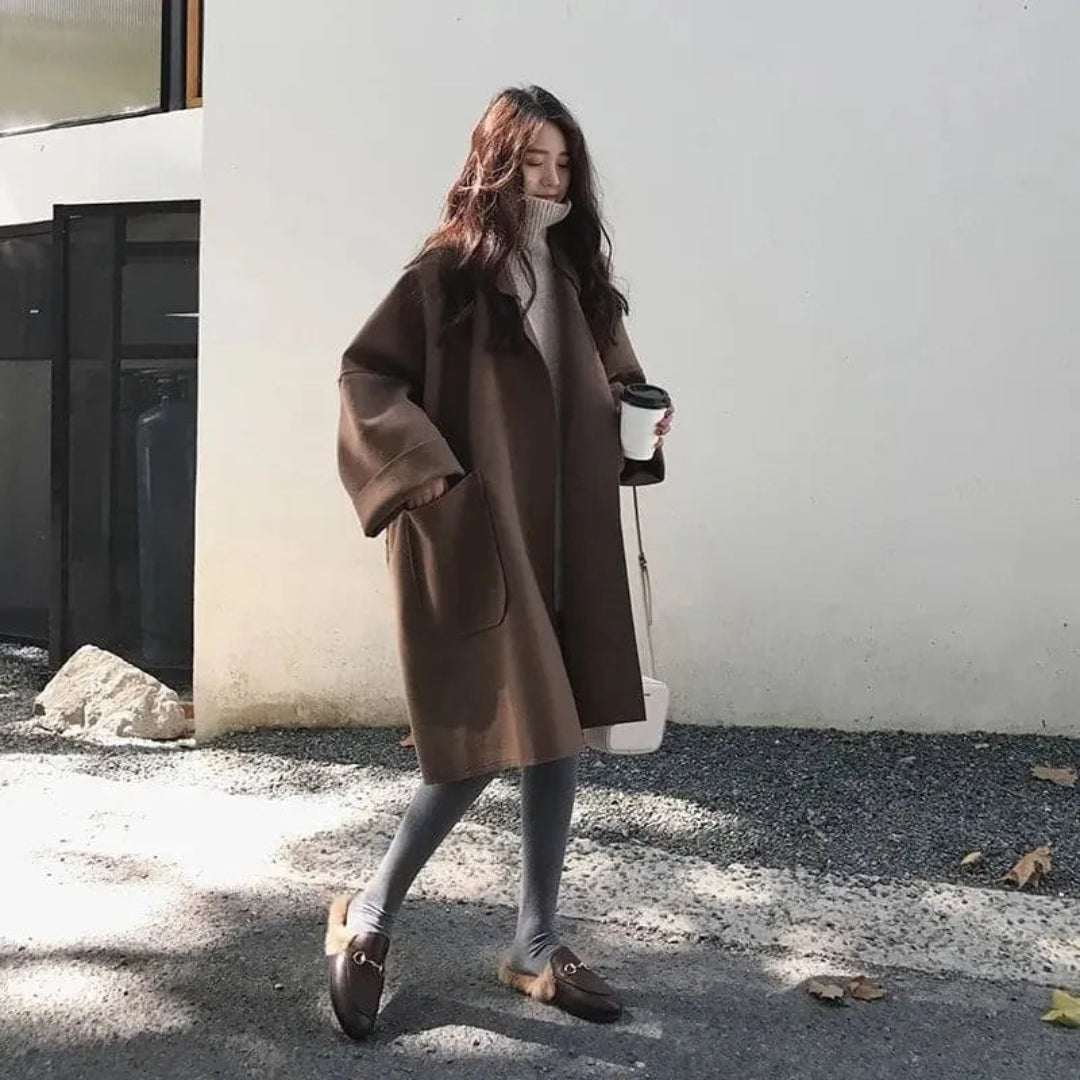 Astrid Oversized Wool Trench Coat Artisio
