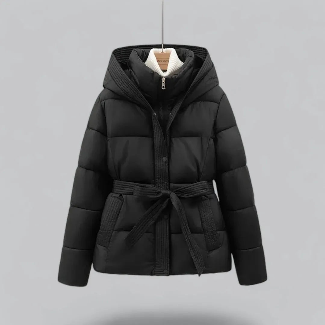 Audrey Belted Hooded Puffer Jacket Artisio