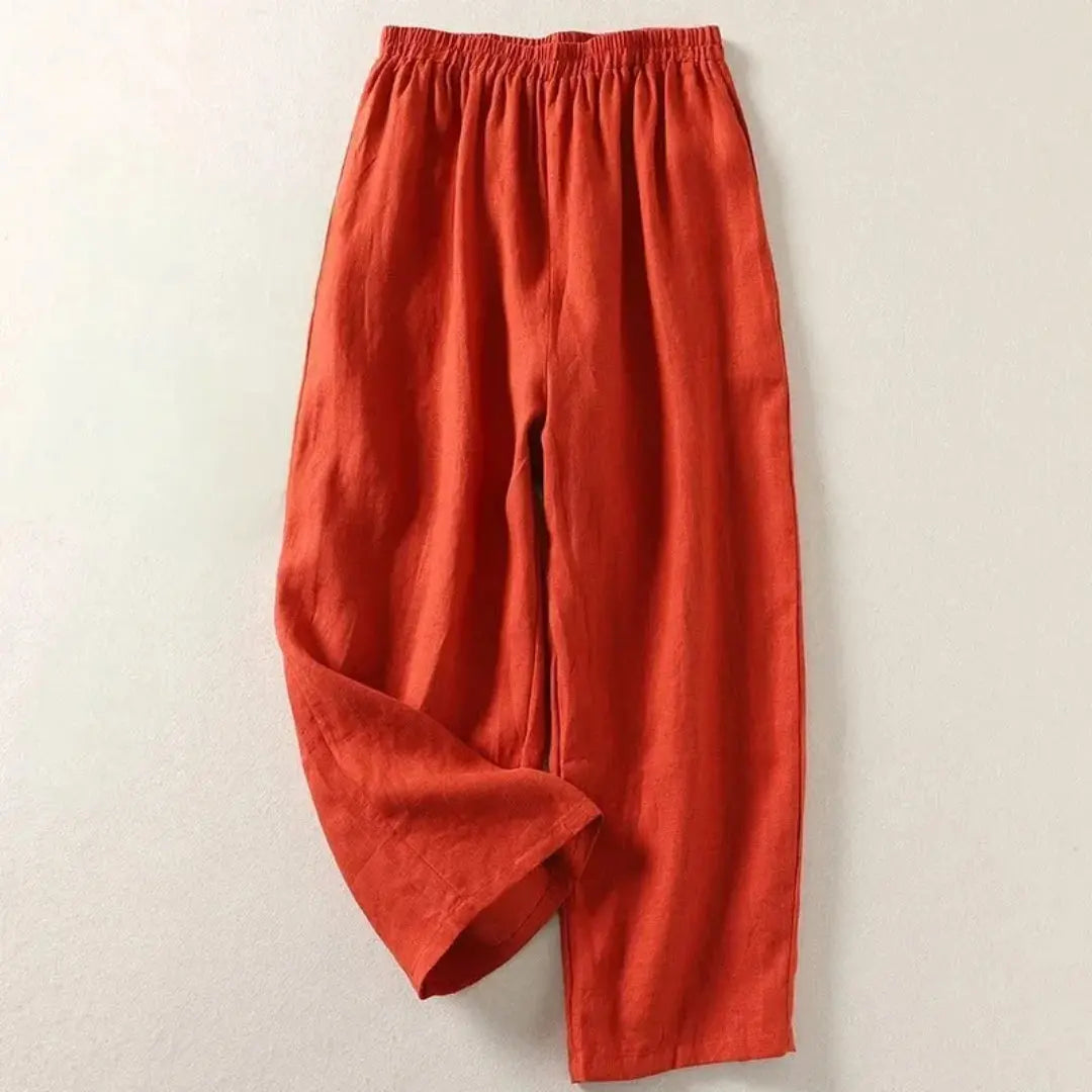Bea Lightweight Summer Linen Pants Artisio