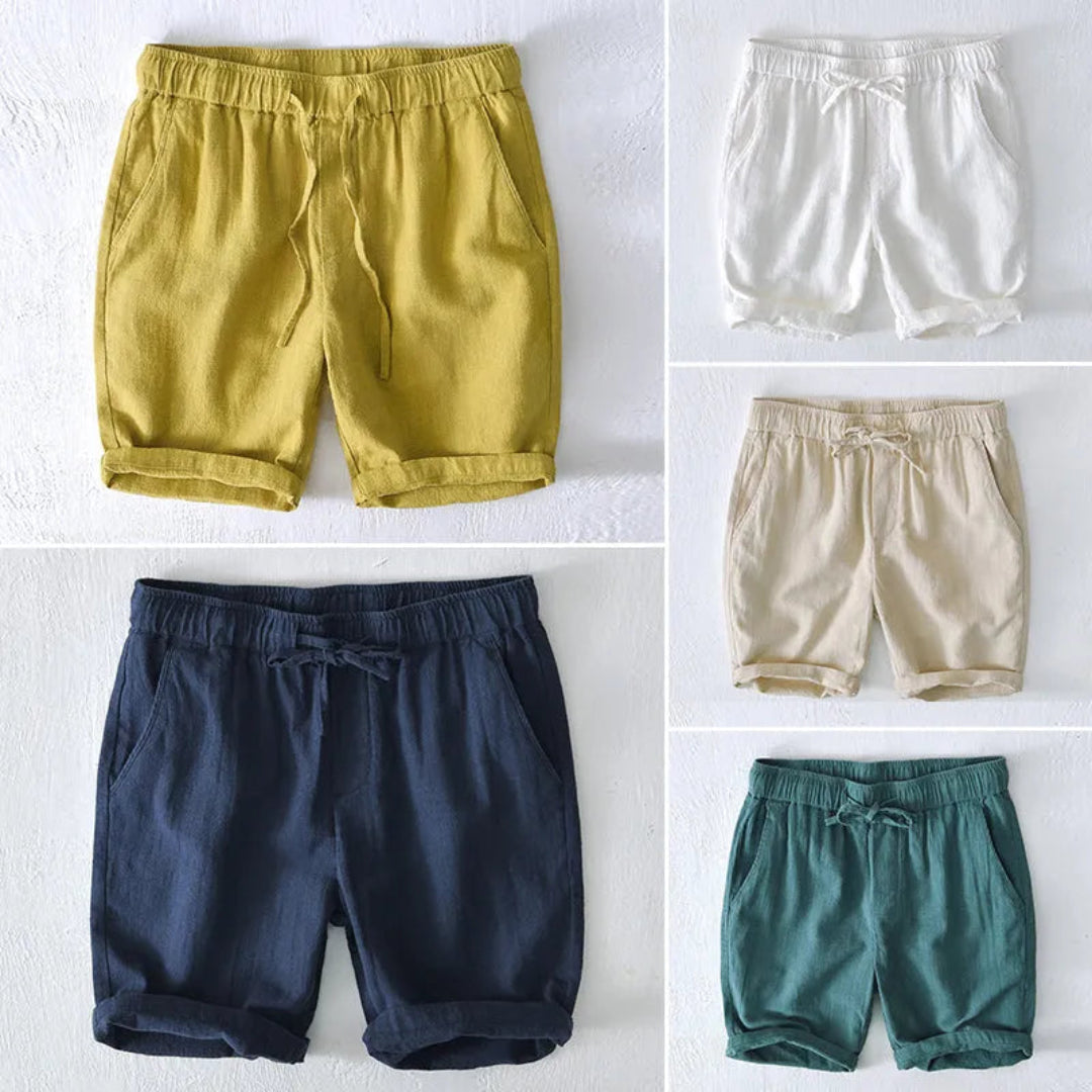 Bree Linen-Blend Summer Shorts Artisio