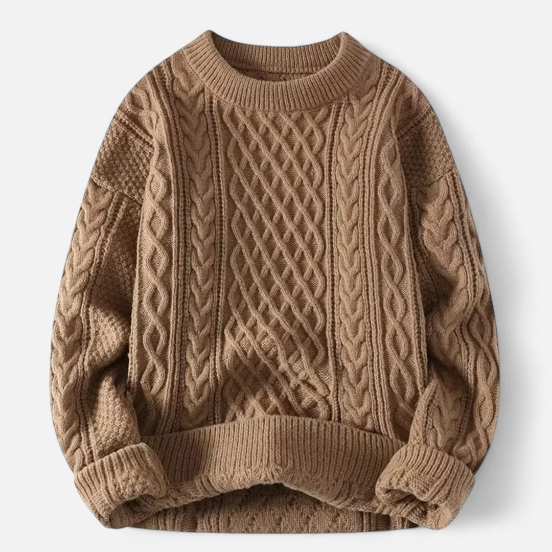 Brian Cable Pattern Sweater Artisio