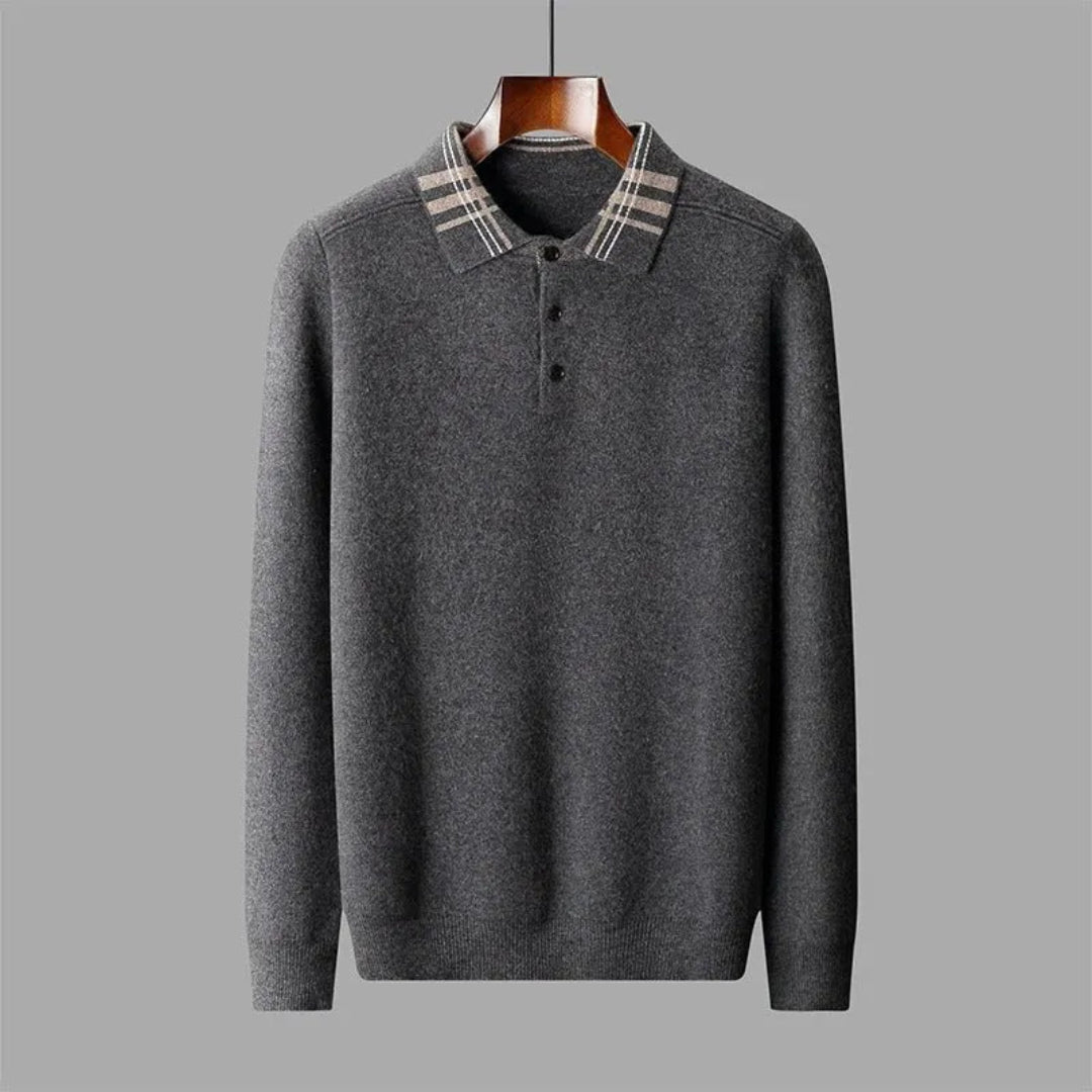 Brody Wool Polo Sweater Artisio