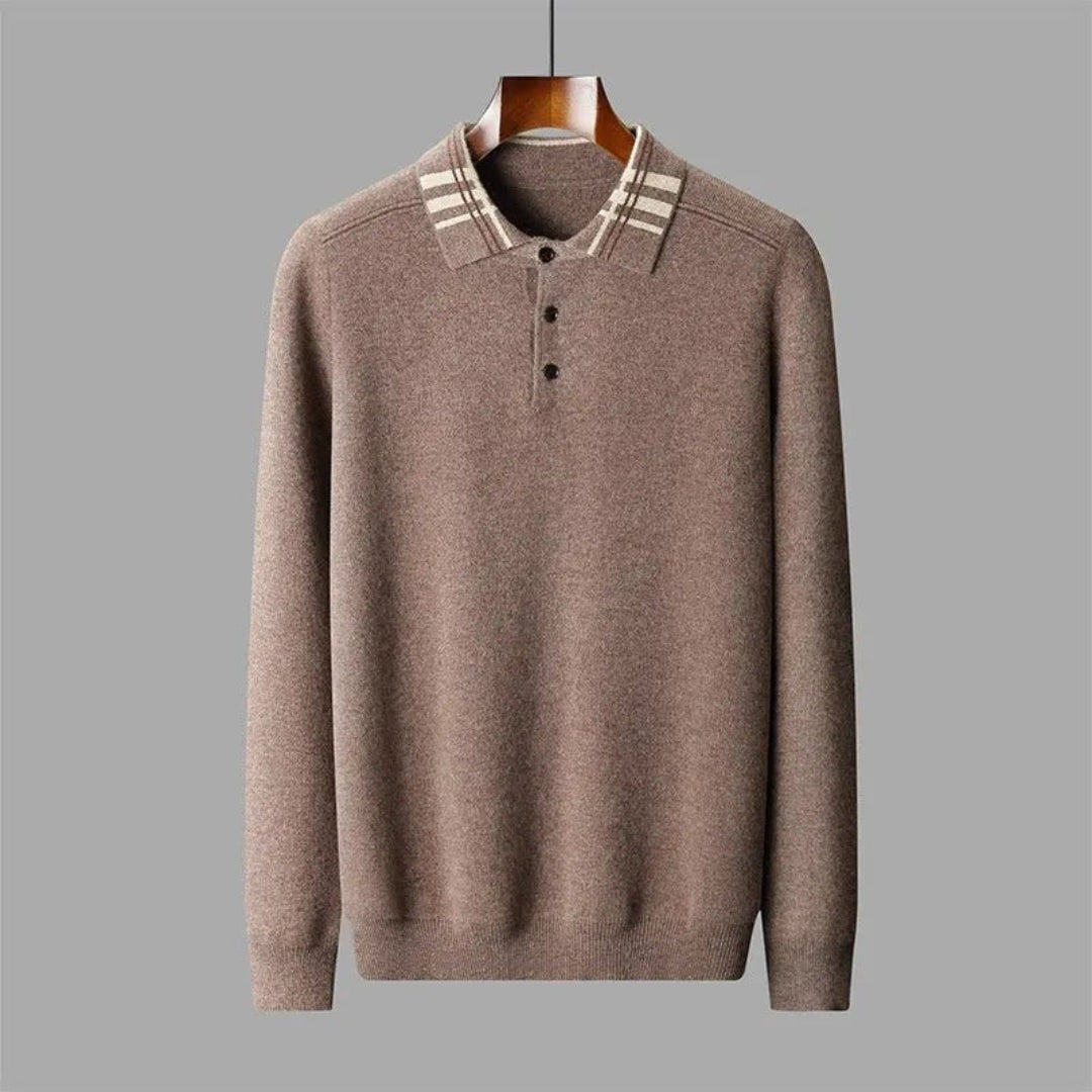 Brody Wool Polo Sweater Artisio