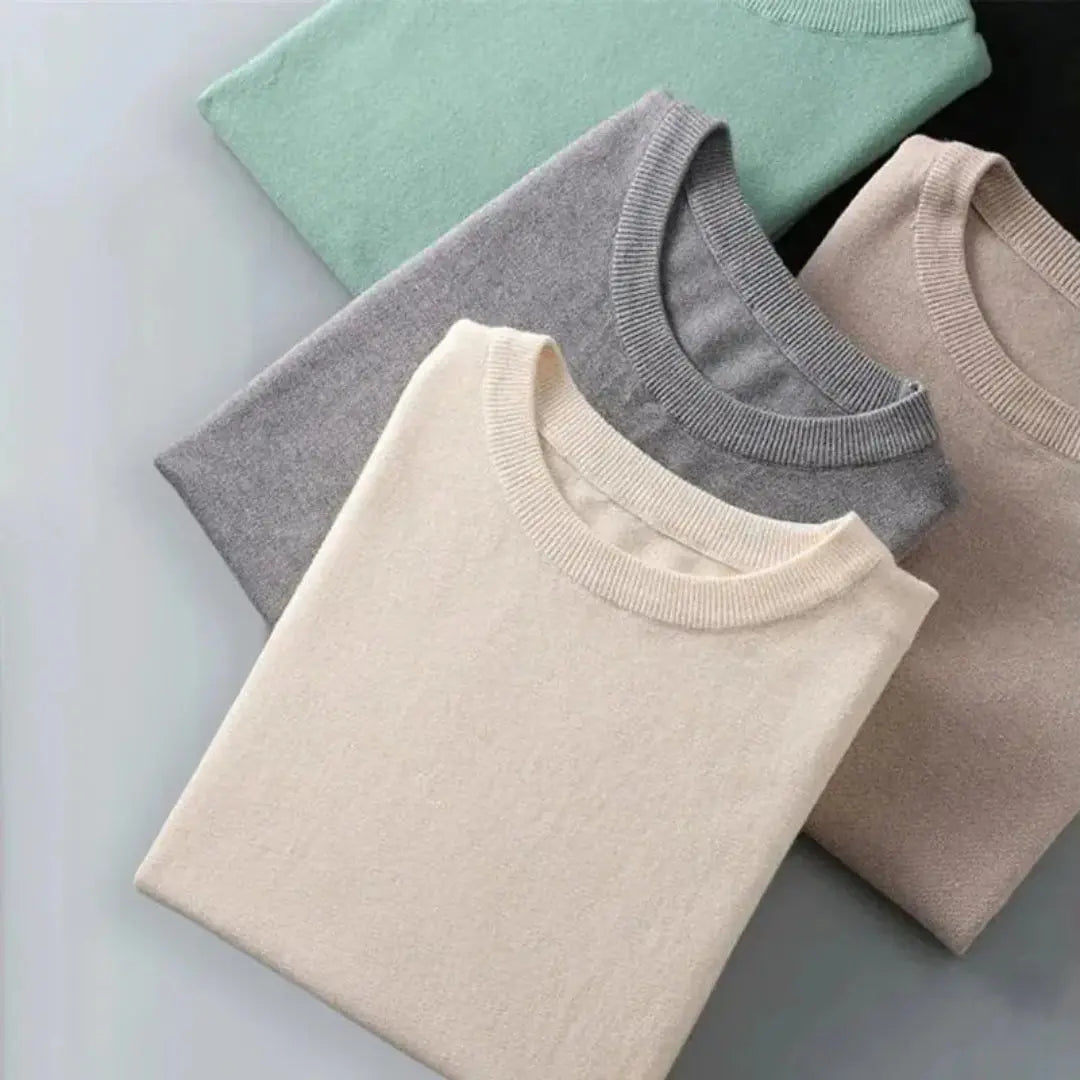 Bruce Wool Short-Sleeved O-Neck Tee Artisio