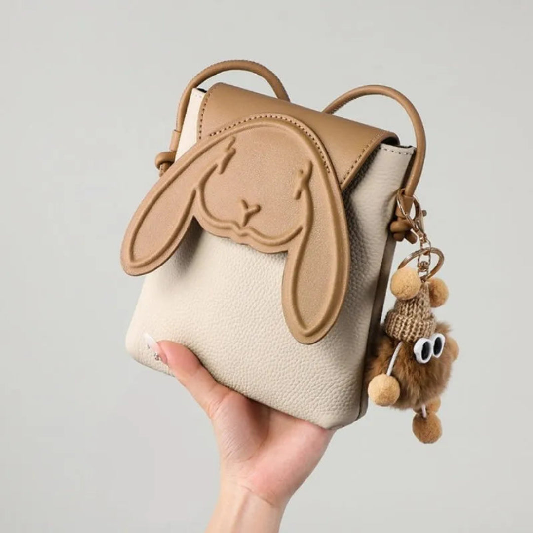 Bunny Crossbody Leather Bag Artisio