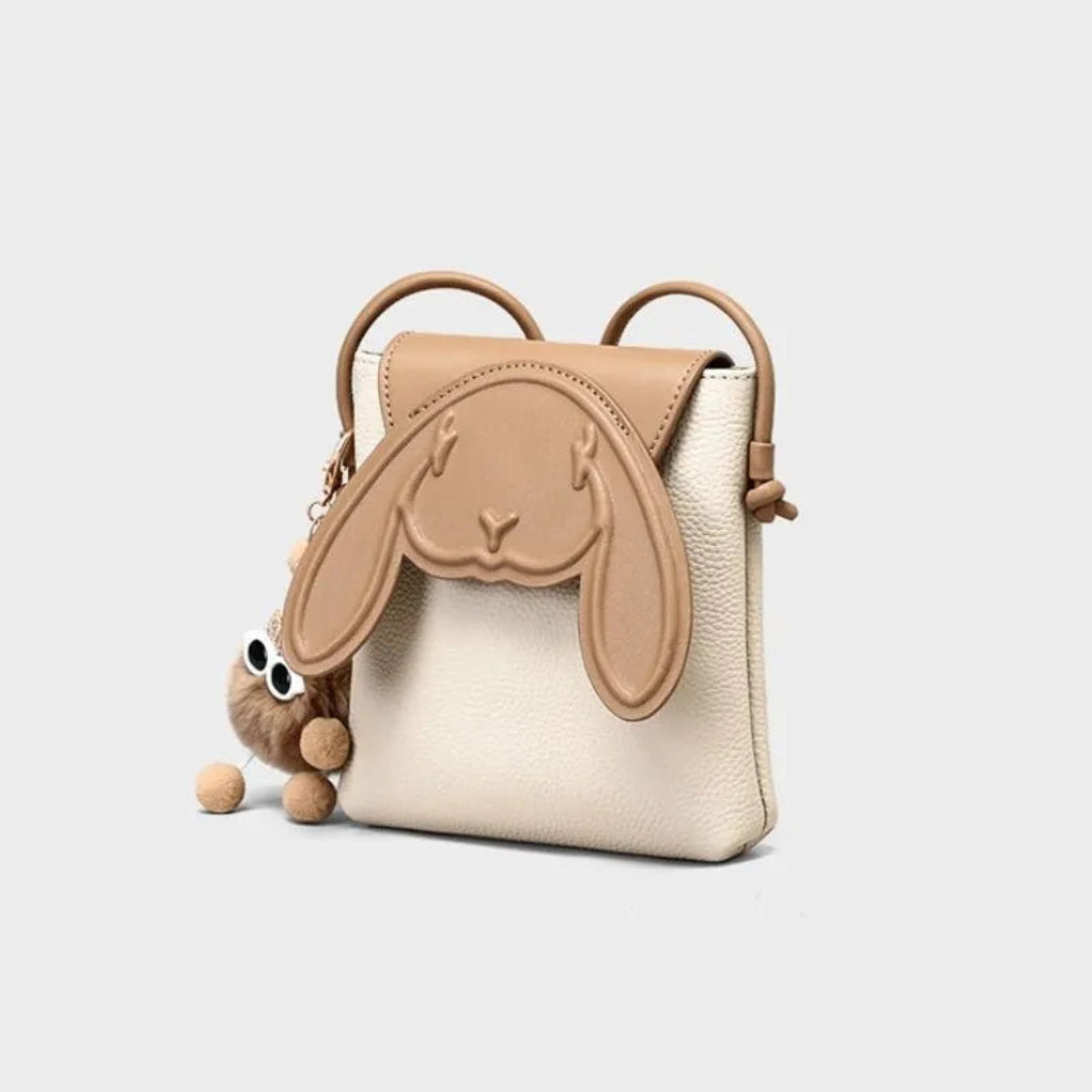 Bunny Crossbody Leather Bag Artisio