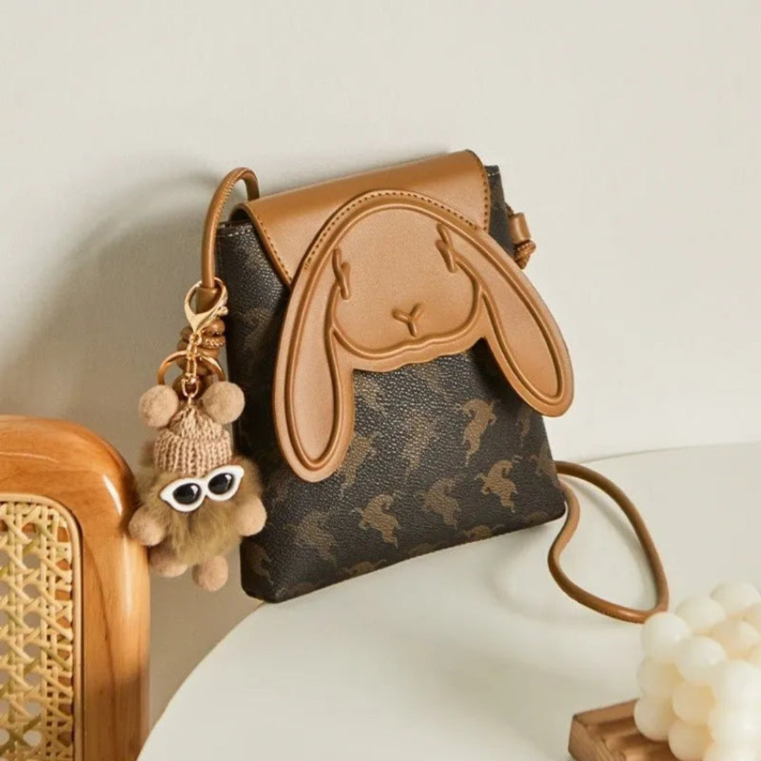 Bunny Vintage Leather Crossbody Bag Artisio
