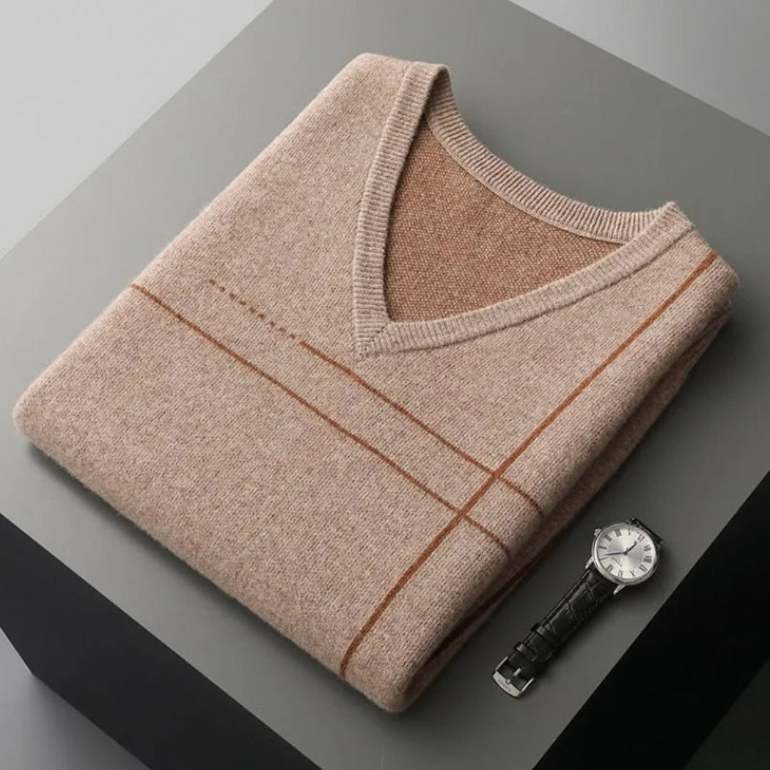 Callum Wool V-Neck Vest Artisio