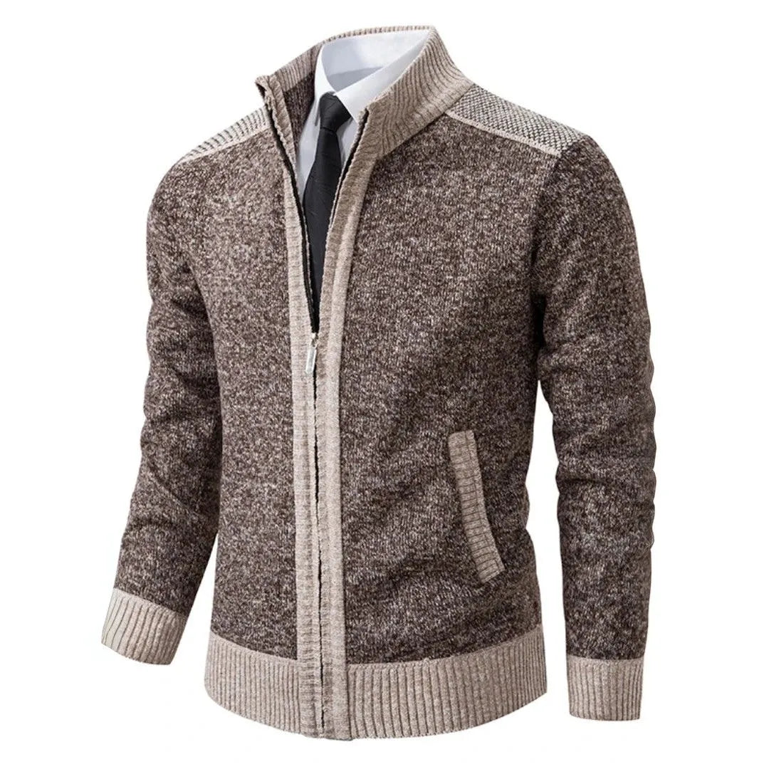 Carl Classic Knit Zip-Up Cardigan Artisio