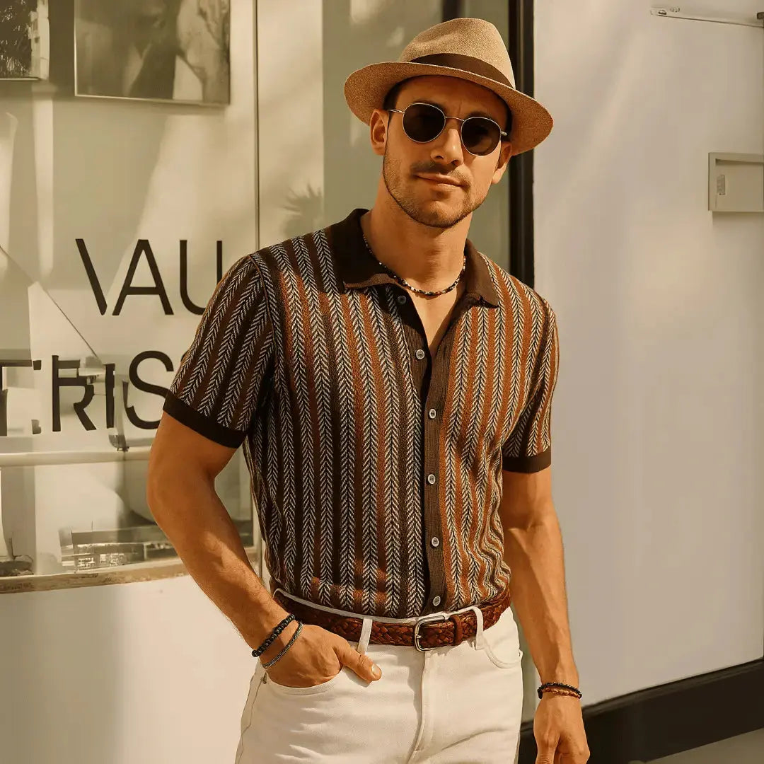 Carlo Mancini Button Down Polo Artisio