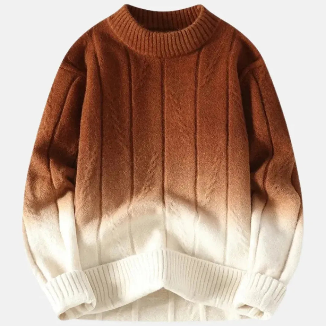 Cascade Ombré Crewneck Sweater Artisio