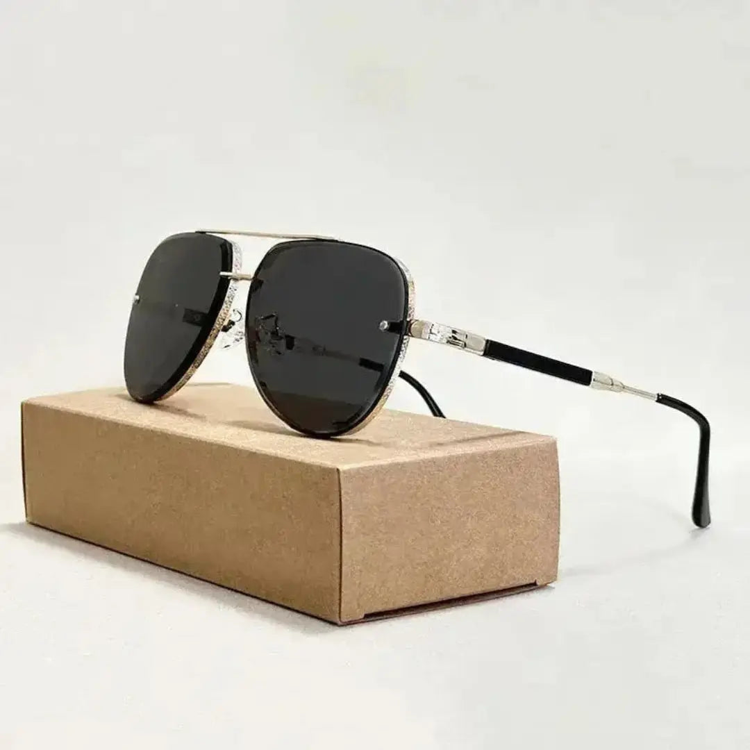 Chynna Gradient Metal Frame Aviator Sunglasses Artisio