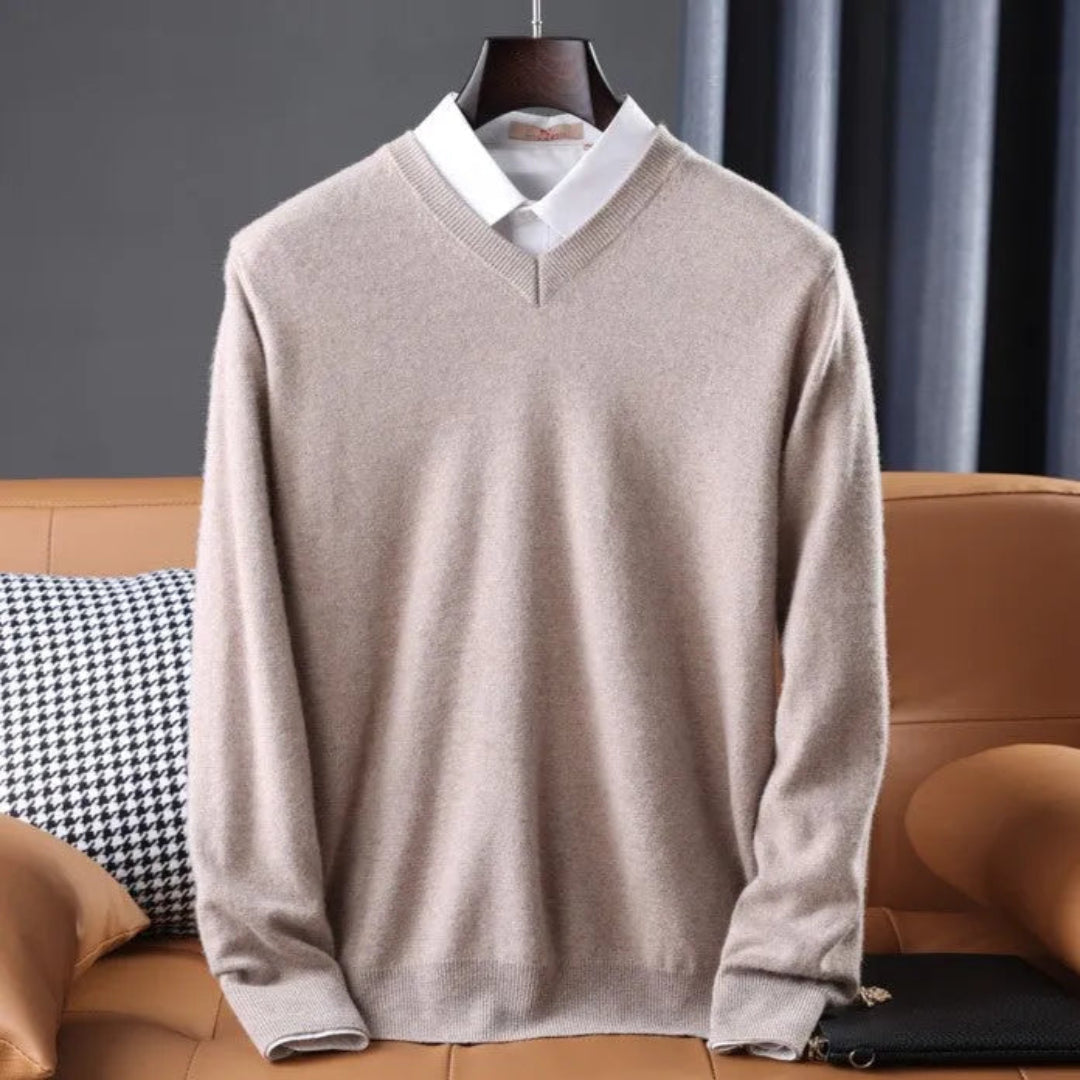 Conrad Cashmere V-Neck Sweater Artisio