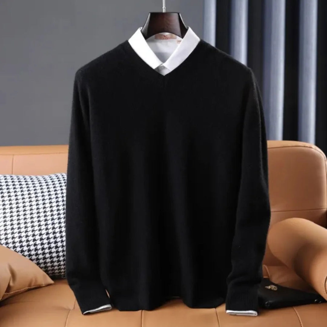 Conrad Cashmere V-Neck Sweater Artisio