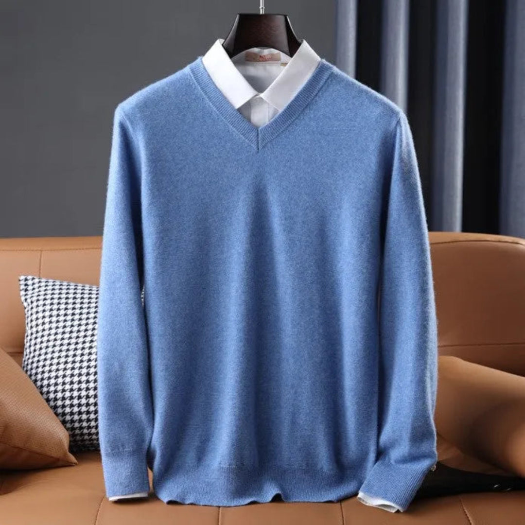 Conrad Cashmere V-Neck Sweater Artisio