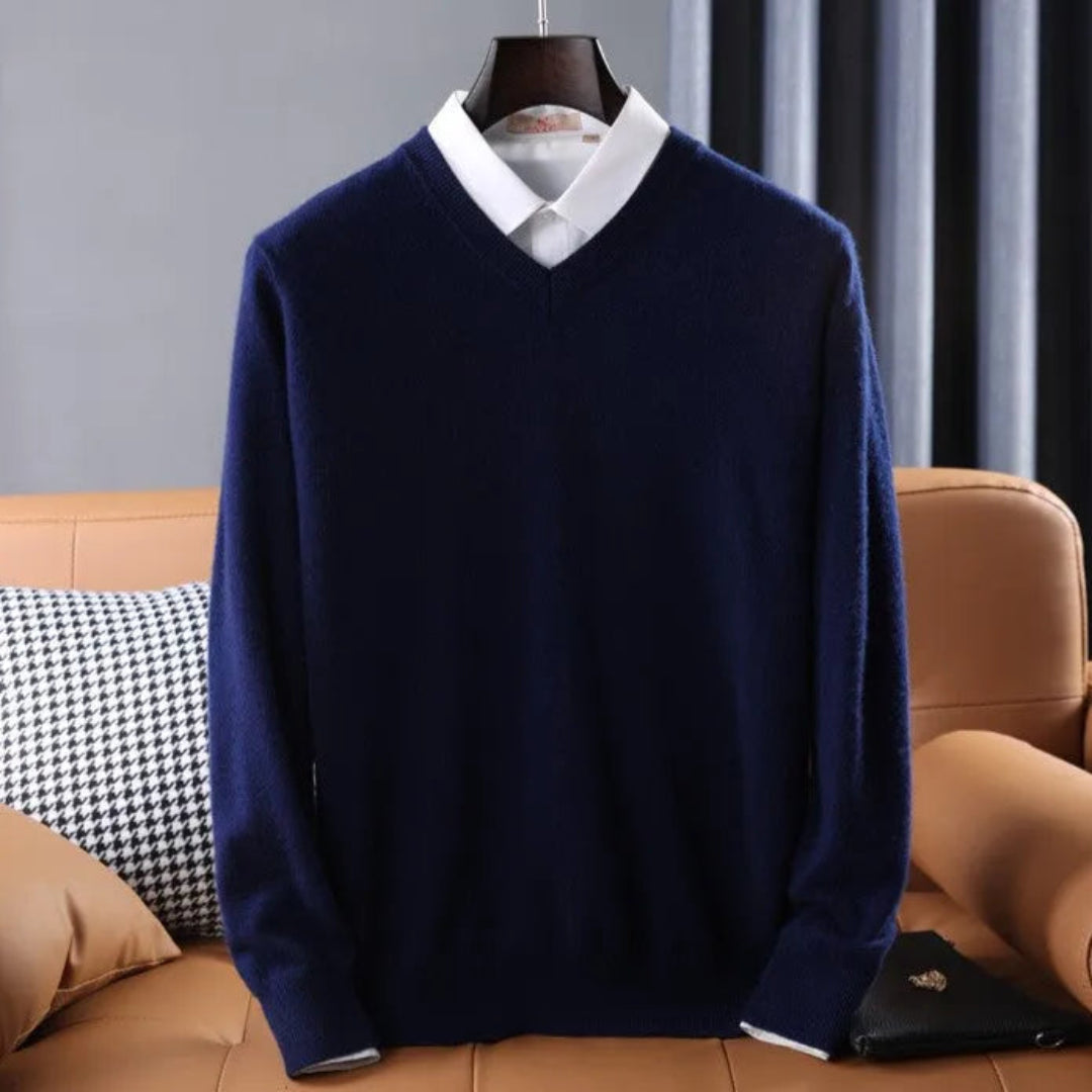 Conrad Cashmere V-Neck Sweater Artisio