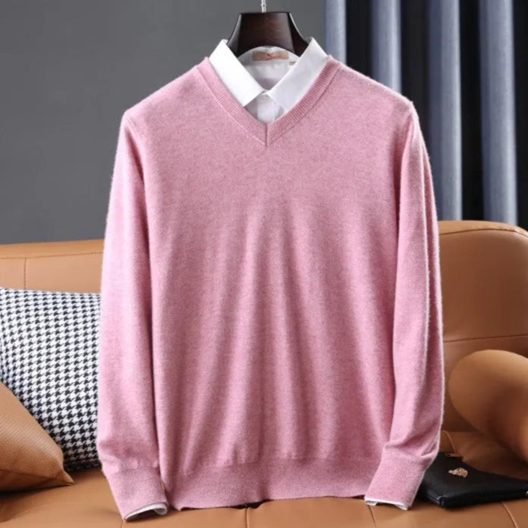 Conrad Cashmere V-Neck Sweater Artisio