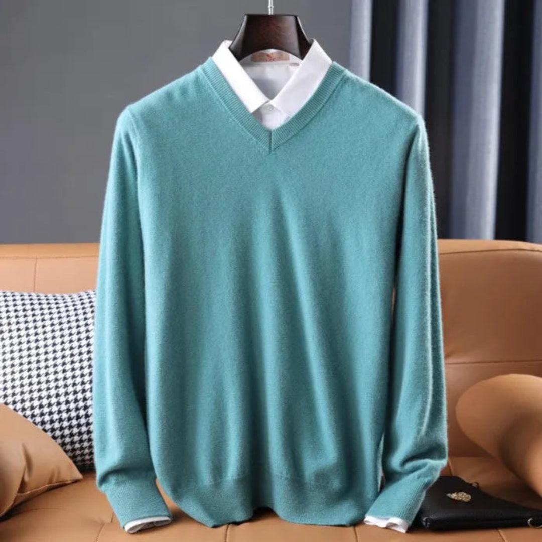 Conrad Cashmere V-Neck Sweater Artisio
