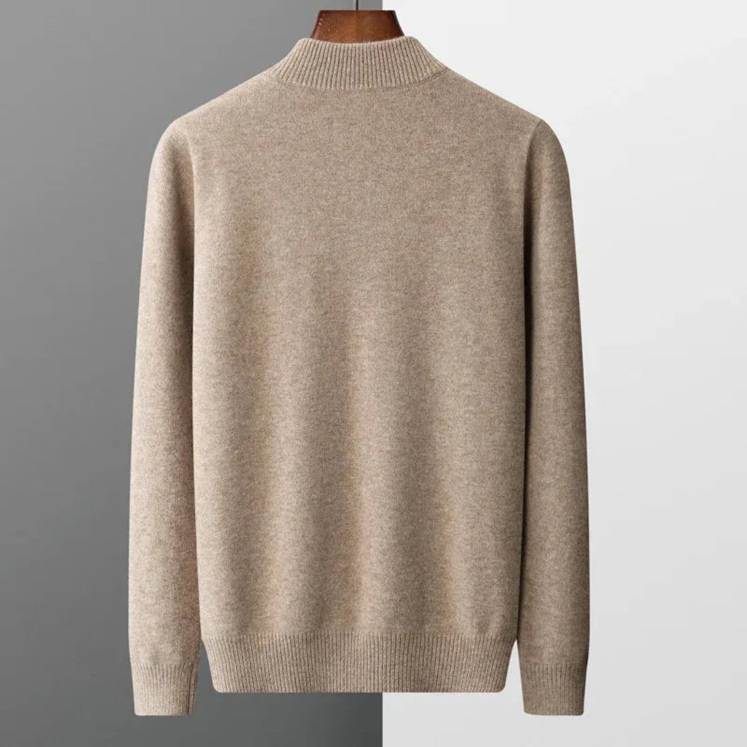 Cooper Half-Zip Wool Sweater Artisio