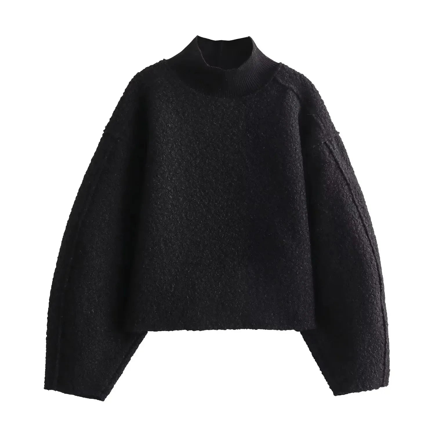 Renee Textured Turtleneck Pullover Artisio